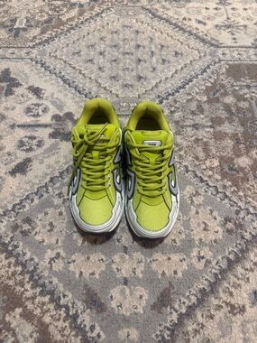 Dior Kids Neon Lime Mesh & Leather Sneakers